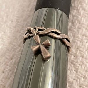 James Avery Size 9 Dangle Cross Ring